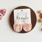 Pink Acrylic Earrings