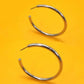 Shiny Hoop Earrings