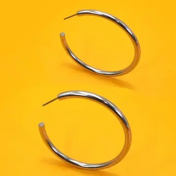 Shiny Hoop Earrings