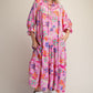 Pink Floral Maxi Dress