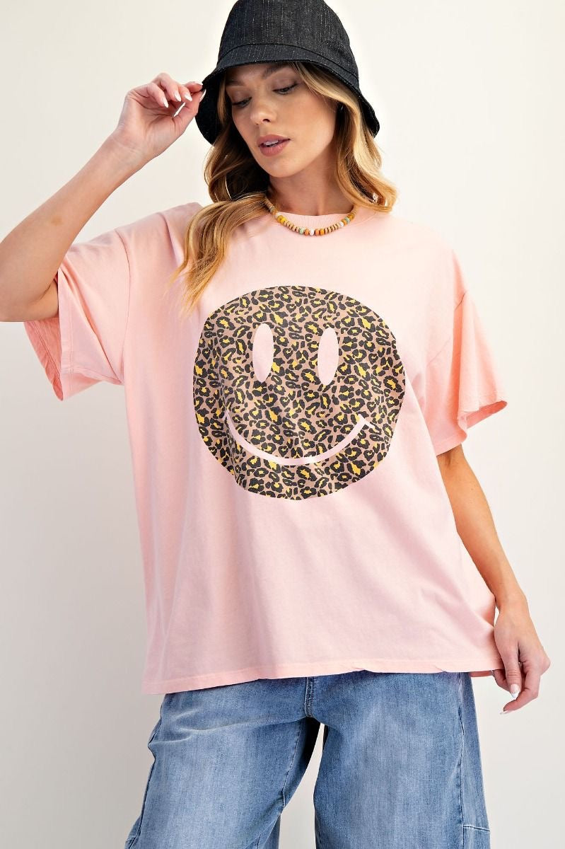 Happy Face Washed Tee