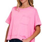 Acid Wash Cropped Tee