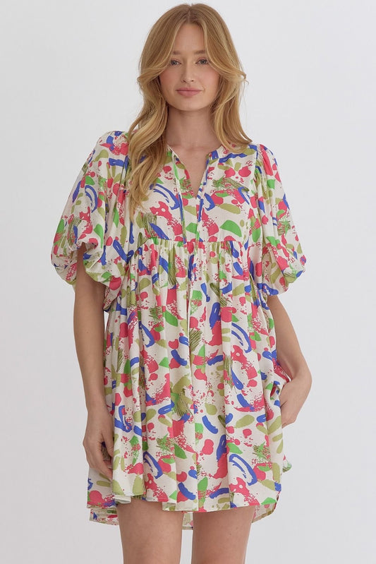 Pink and Royal Dress