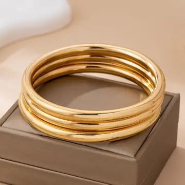 Gold Bangle Set