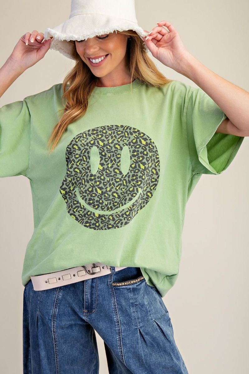 Happy Face Washed Tee