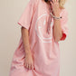 Smiley Face T-shirt Dress