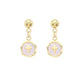 Steel Cross Dangle Earrings
