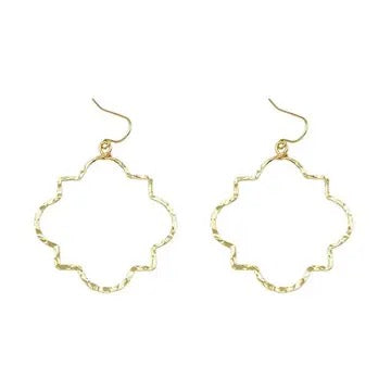 Textured Round Earrings