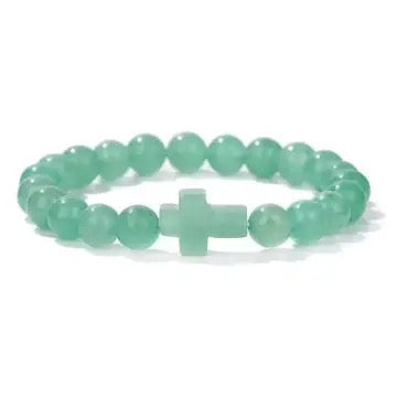 Round Beaded Cross Bracelets