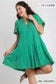 Raw Hem Button Dress