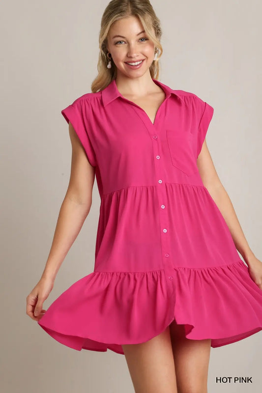 Collard Button Down Dress