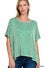 Ribbed Striped Oversize Top