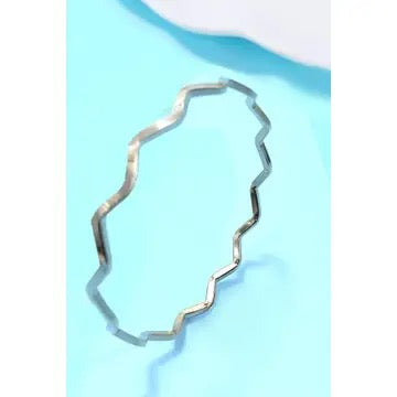 Silver Design Shaped Bracelet