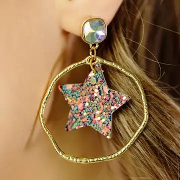 Star Colorful Earrings