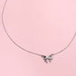 Silver Bow Necklace