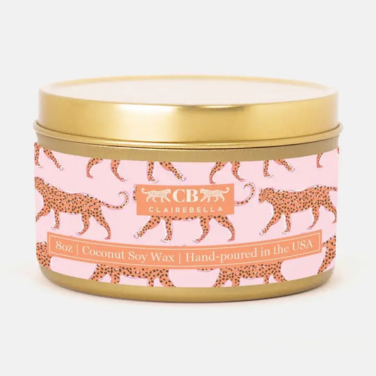 Leopard Candle