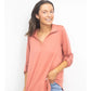 Pink V-Neck Top