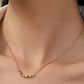 Gold Block Necklace