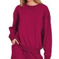 Long Sleeve Two Piece Shorts Set