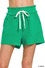 Gauze Elastic Band Frayed Shorts