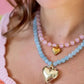 Baby Blue Heart Necklace