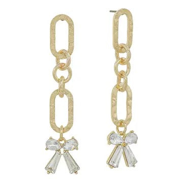 Bow Chain Earrings