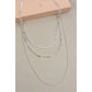 Silver Three Layer Necklace