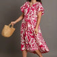 Two Toned Pink Floral Dress
