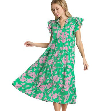 Colorful Midi Dress
