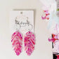 Pink Palm Earrings