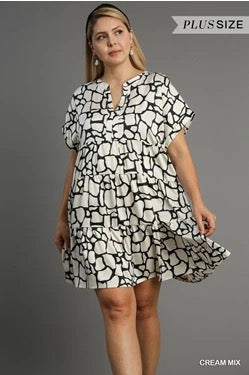 Cream Two Toned Dress