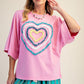 Candy Pink Heart Top