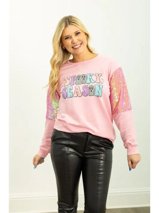 Spooky Season Sparkle Top