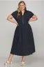 Navy Blue Midi Dress