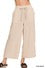 Woven Elastic Waist Pants