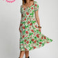 Mixed Print Maxi Dress