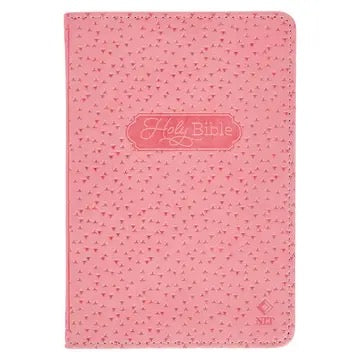 Bible Nlt Infant New Testament Faux Leather, Pink