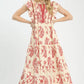 Paisley Print Midi Dress