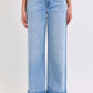 High Cuffed Hem Jeans