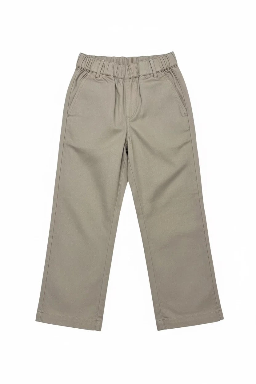 Elastic Waist Pants Simply Taupe