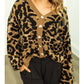 Cropped Leopard Cardigan