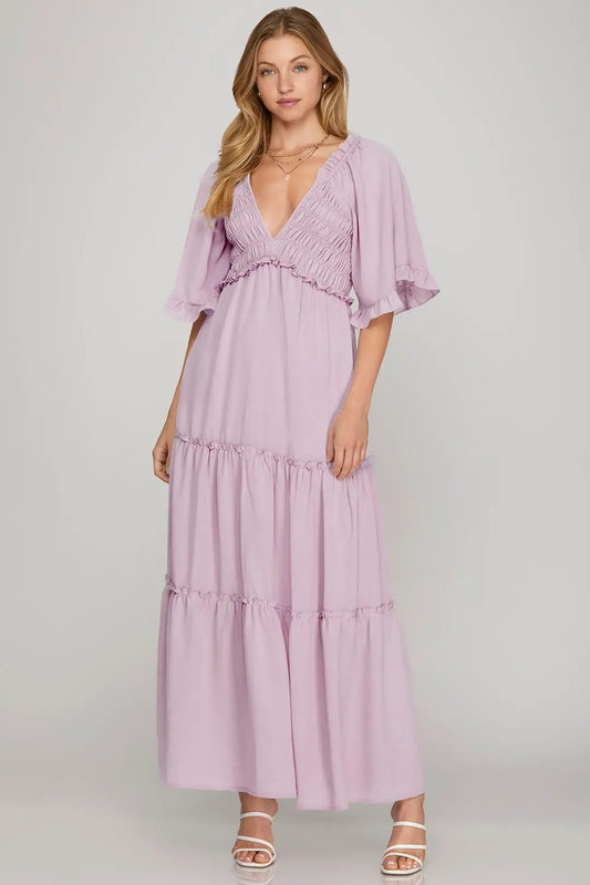 Lilac Maxi Dress