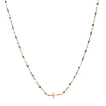 Beaded Cross Necklace