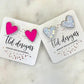 Glitter Heart Earrings
