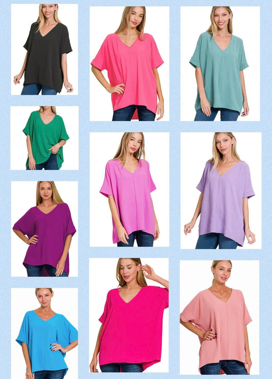 Oversized Woven Top