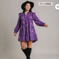 Black And Purple Design Dress
