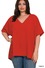 Plus Woven Airlow Top with Dolman Sleeves