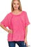 Raw Hem Lined Top