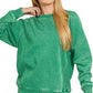 Acid Wash Fleece Sweatshirt