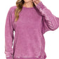 Acid Wash Fleece Sweatshirt